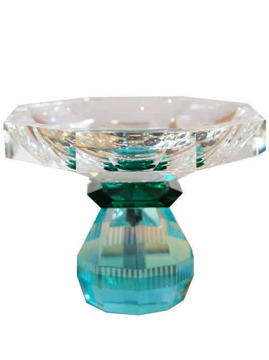 Blue and Green Madison Crystal Bowl