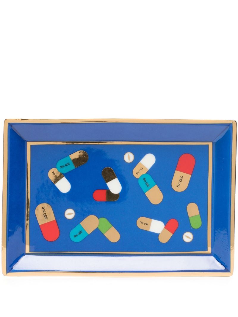 Blue Full Dose Porcelain Tray