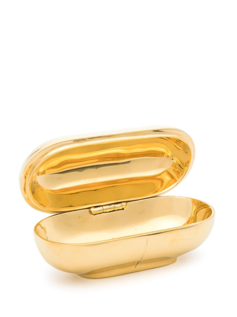 Gold-tone Prozac Pill Box