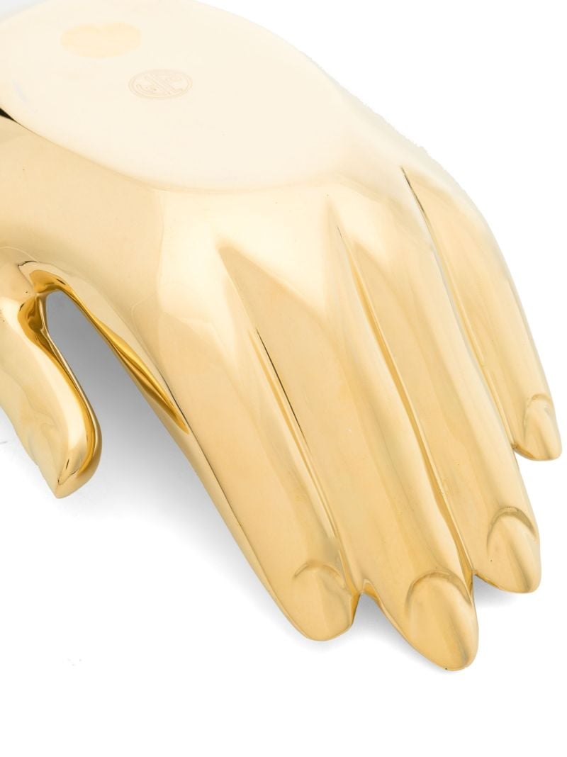 Gold-tone Sculpted Hand Bowl