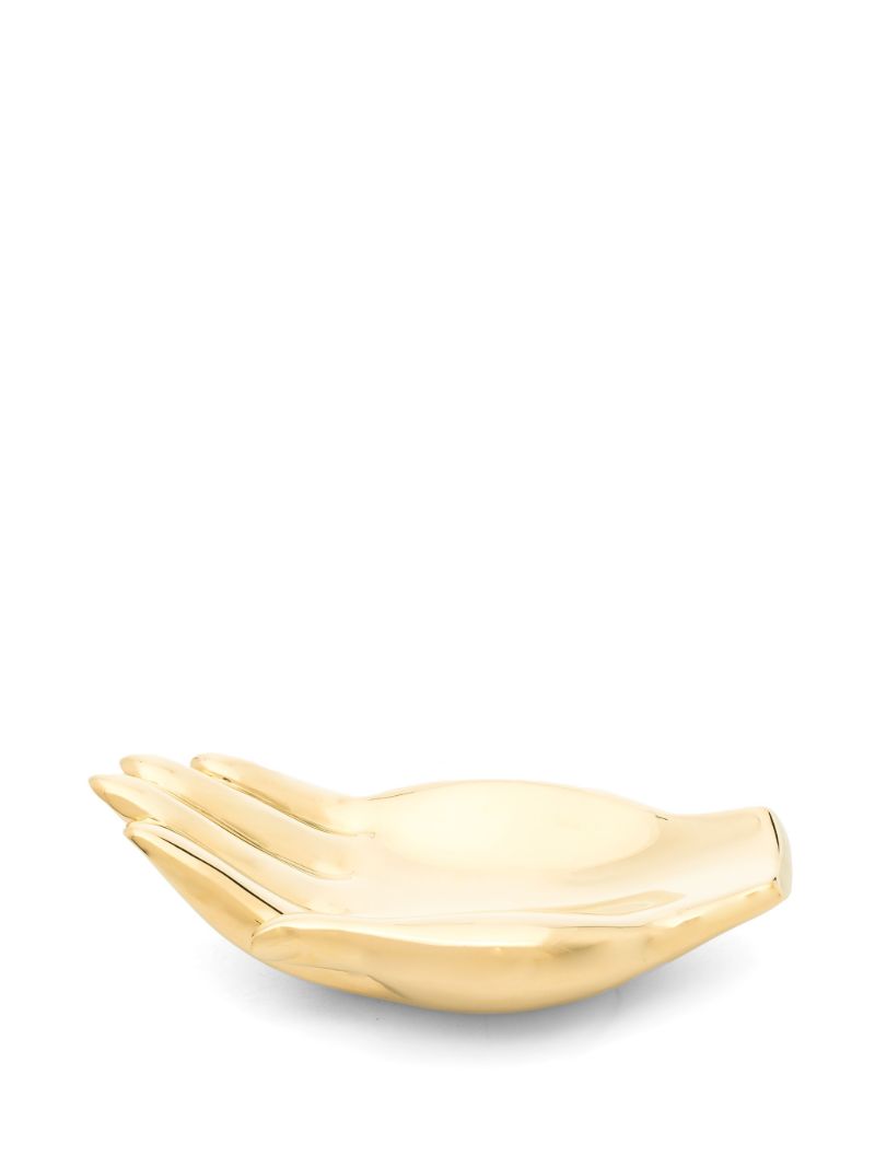 Gold-tone Sculpted Hand Bowl