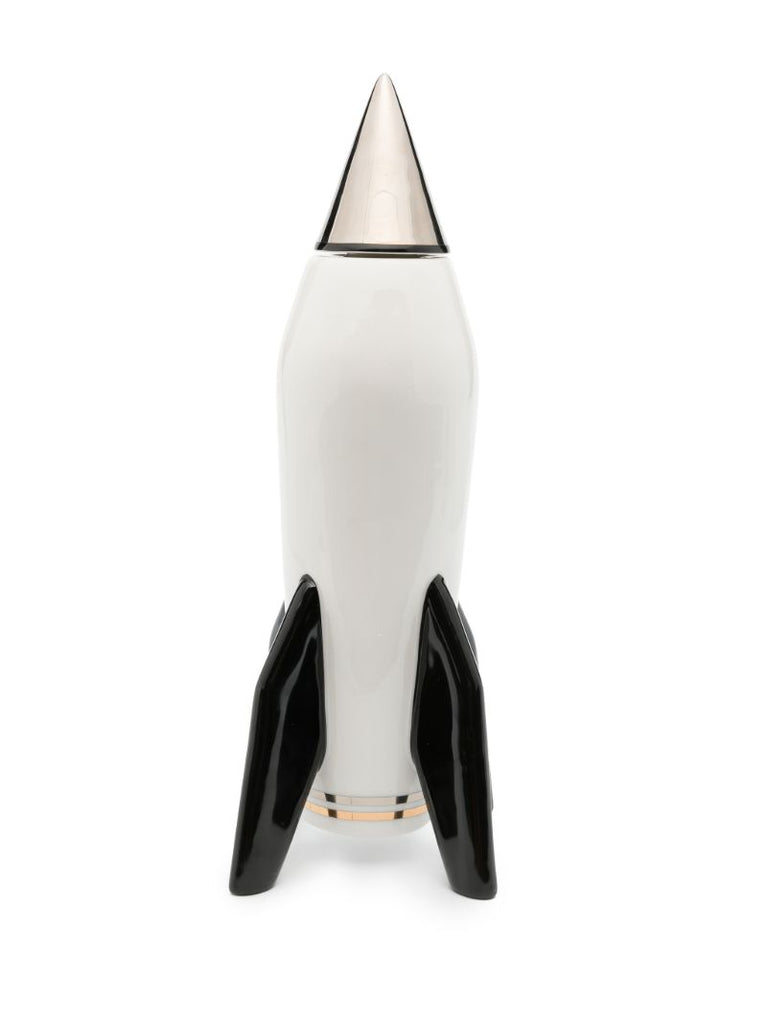 White Scotch Rocket Porcelain Decanter