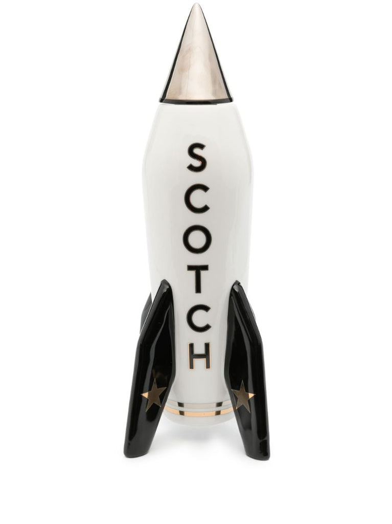 White Scotch Rocket Porcelain Decanter