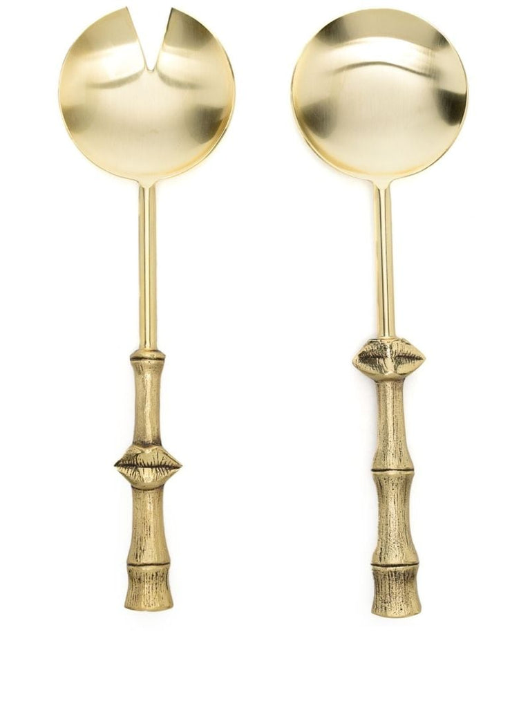 Gold-tone Muse Bamboo Serving Set