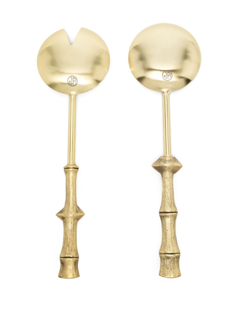 Gold-tone Muse Bamboo Serving Set