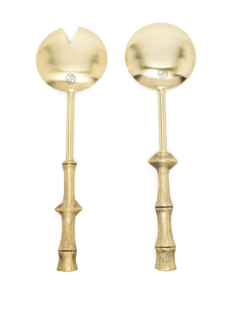 Gold-tone Muse Bamboo Serving Set