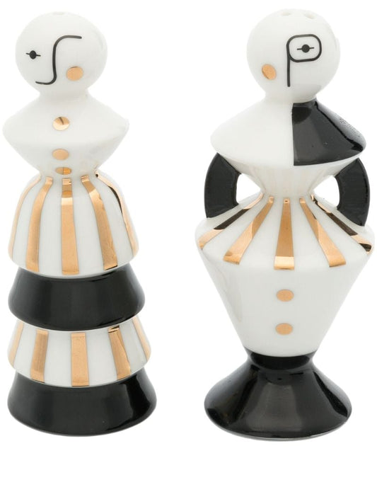 White Vienna Porcelain Salt and Pepper Shakers