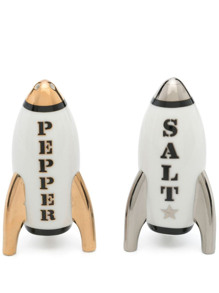 White Apollo Porcelain Salt and Pepper Shakers