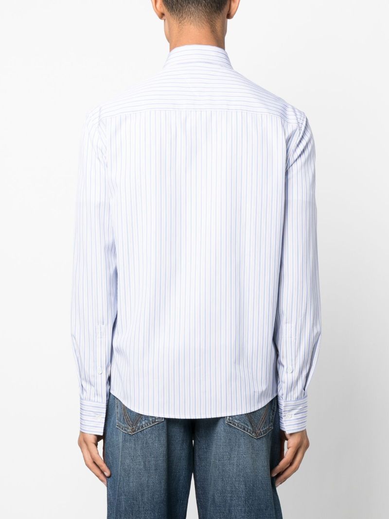 Blue Striped Cotton Shirt