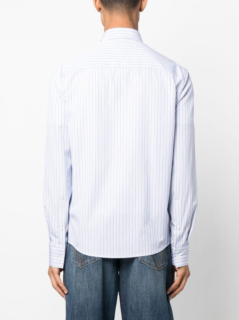 Blue Striped Cotton Shirt