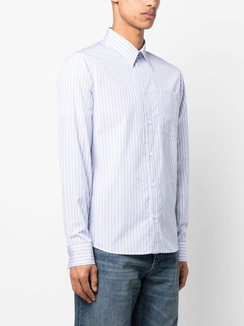 Blue Striped Cotton Shirt