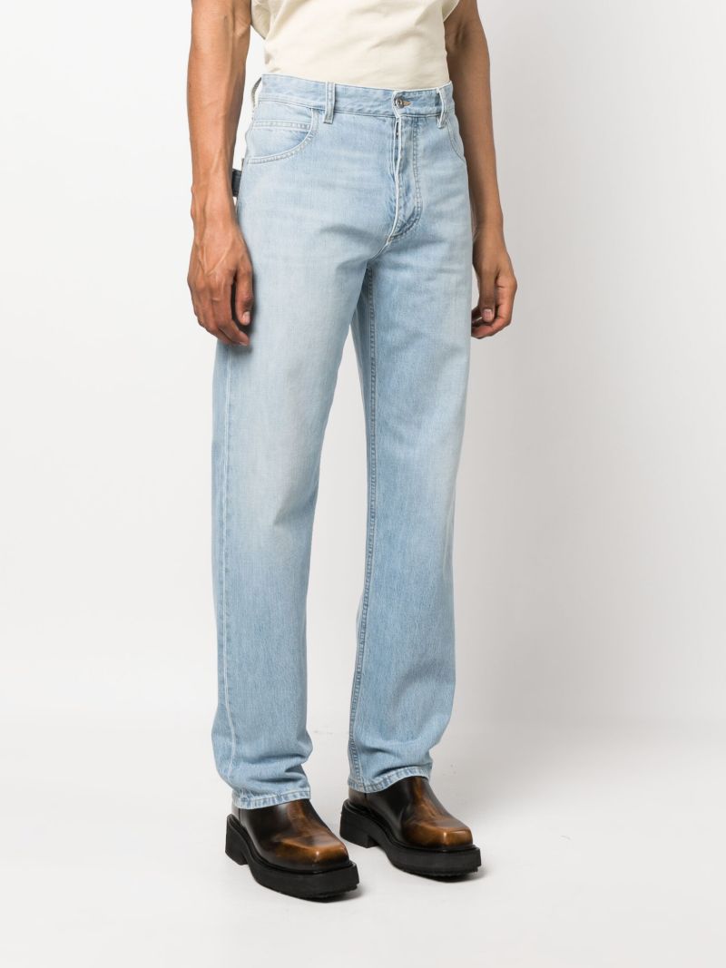Blue Straight-leg Jeans