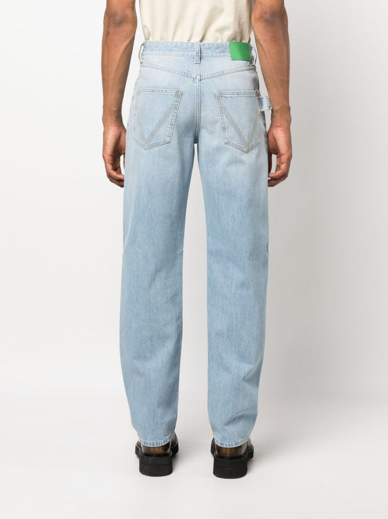 Blue Straight-leg Jeans