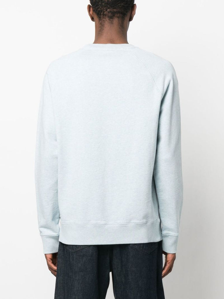 Blue Tricolor Fox Cotton Sweatshirt