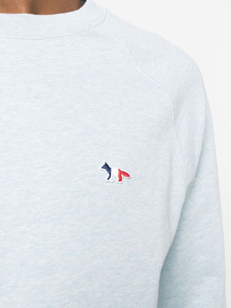 Blue Tricolor Fox Cotton Sweatshirt