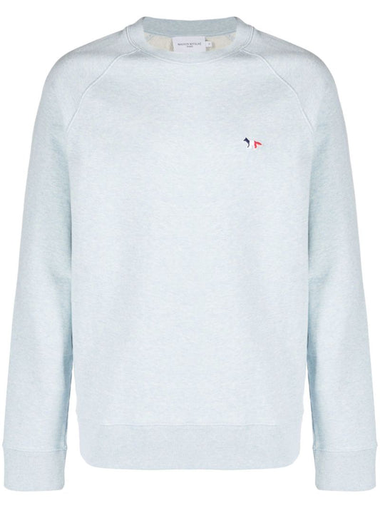 Blue Tricolor Fox Cotton Sweatshirt
