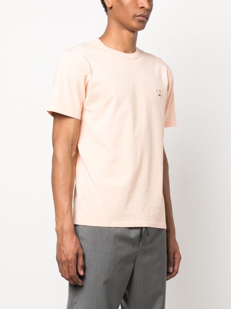 Pink Fox Head Cotton T-shirt