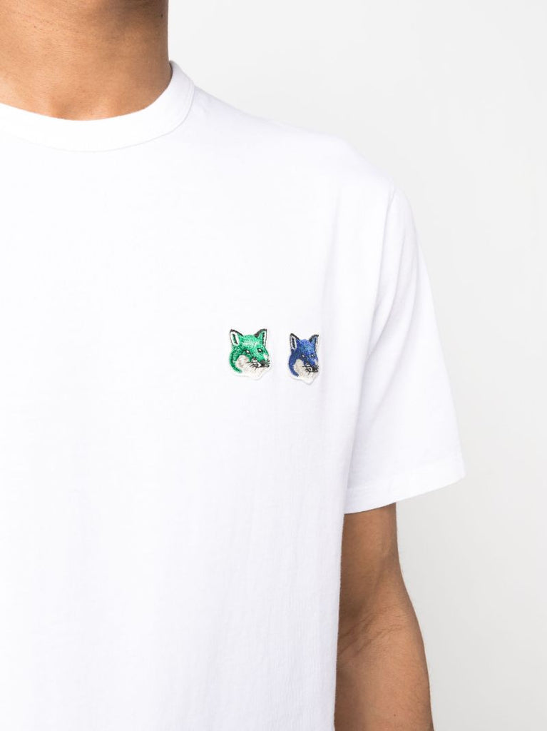 White Double Fox Head T-shirt