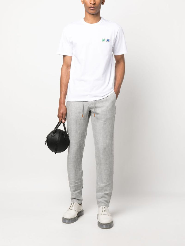 White Double Fox Head T-shirt
