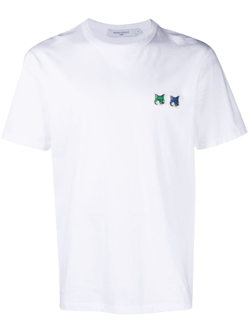 White Double Fox Head T-shirt