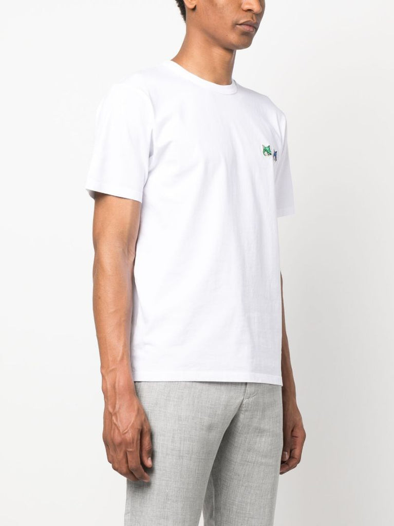 White Double Fox Head T-shirt