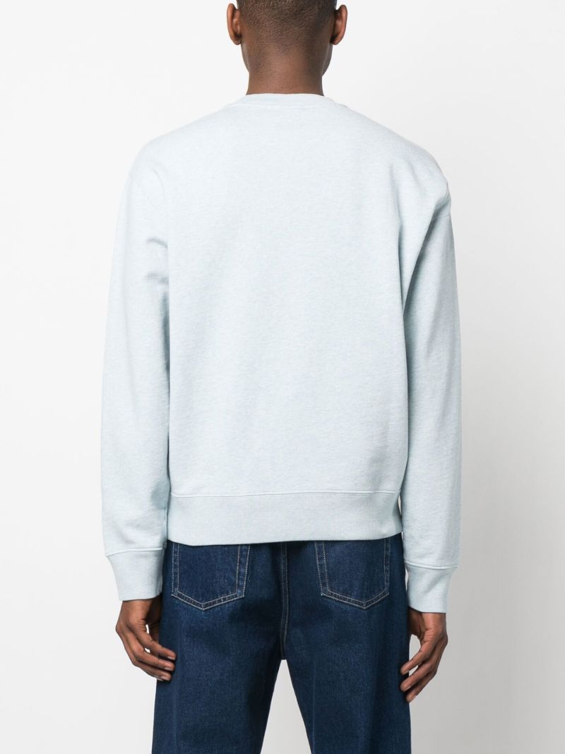 Blue Fox Print Sweatshirt