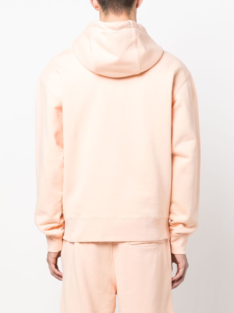 Orange Fox Head Patch Hoodie