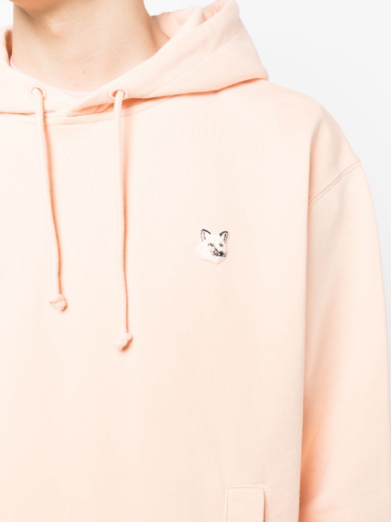 Orange Fox Head Patch Hoodie