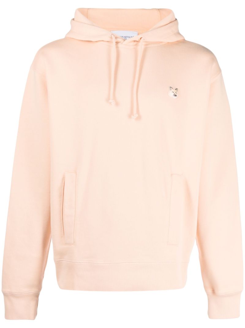 Orange Fox Head Patch Hoodie