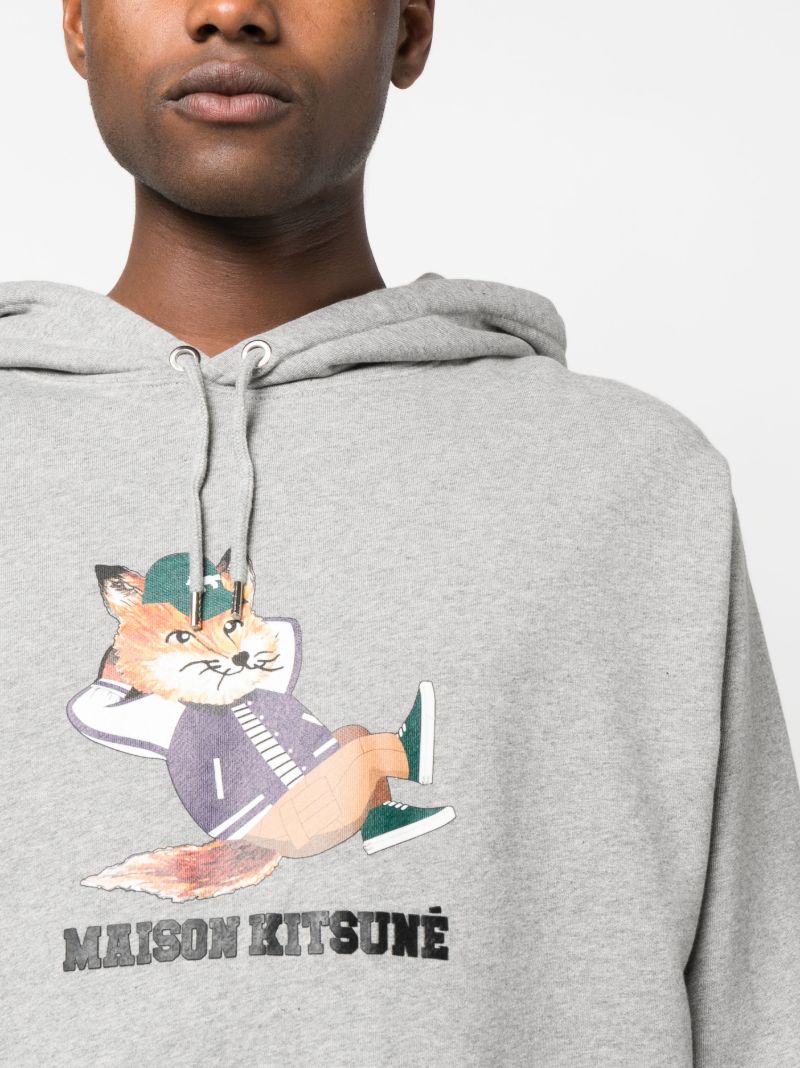 Grey Dressed Fox Relaxed Hoodie