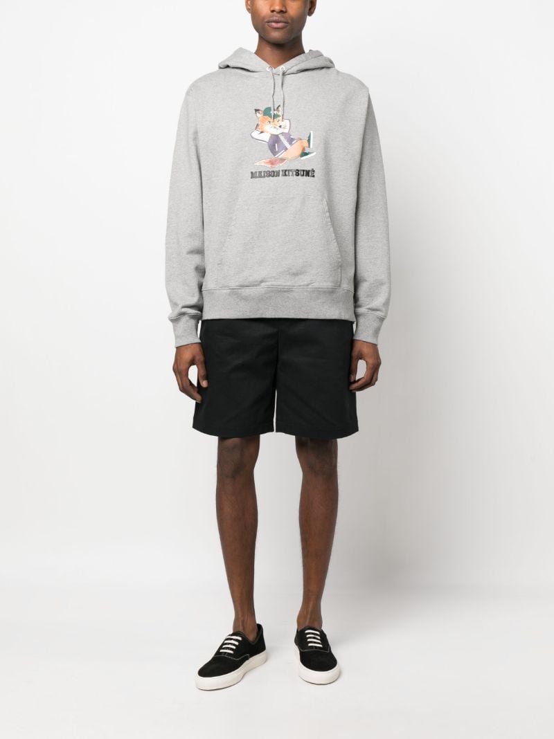 Grey Dressed Fox Relaxed Hoodie