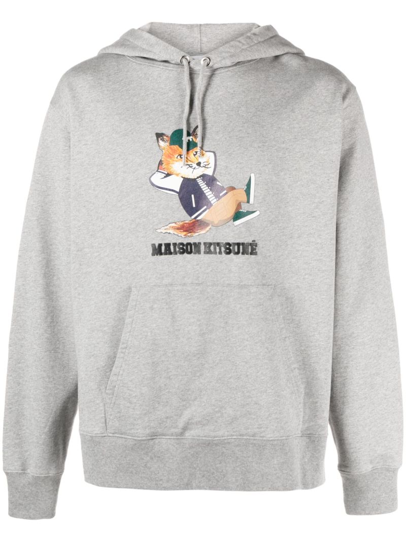 Grey Dressed Fox Relaxed Hoodie