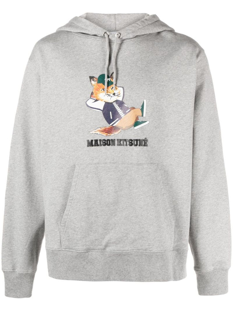 Grey Dressed Fox Relaxed Hoodie