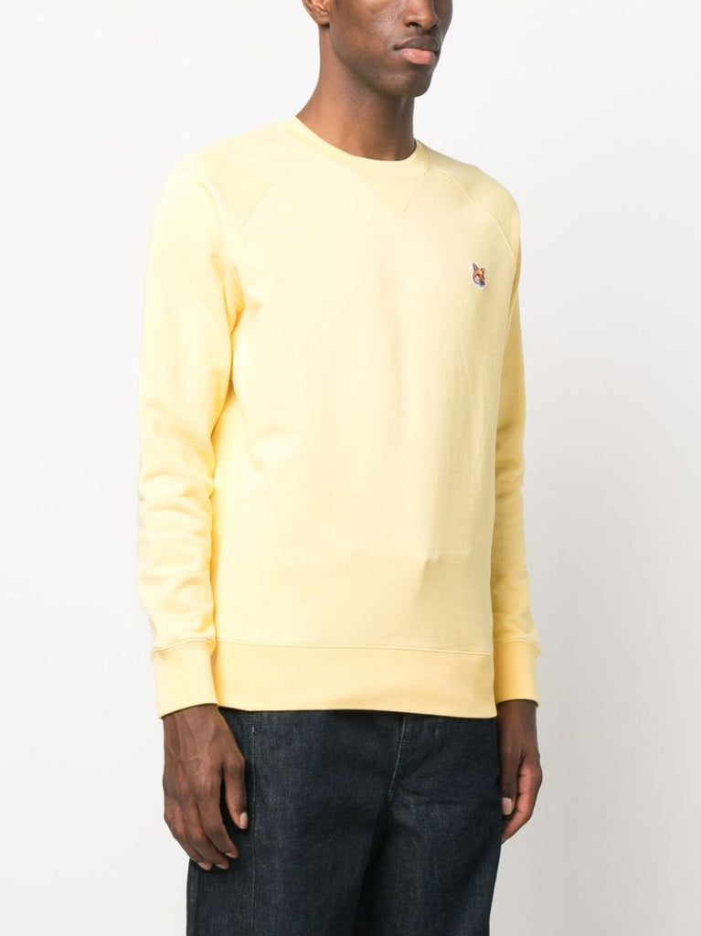 Yellow Fox Patch Cotton Sweatshirt
