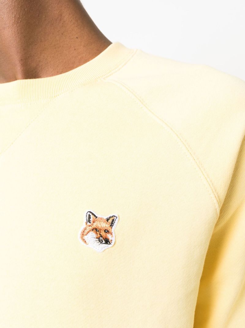 Yellow Fox Patch Cotton Sweatshirt