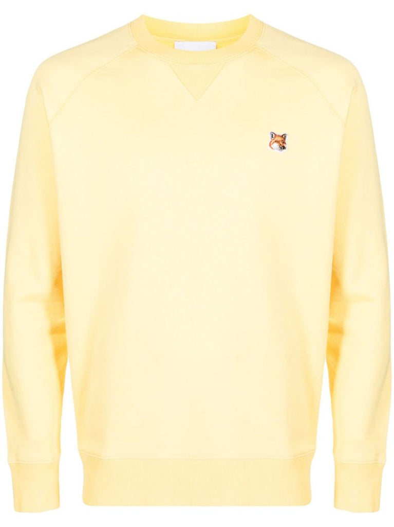Yellow Fox Patch Cotton Sweatshirt