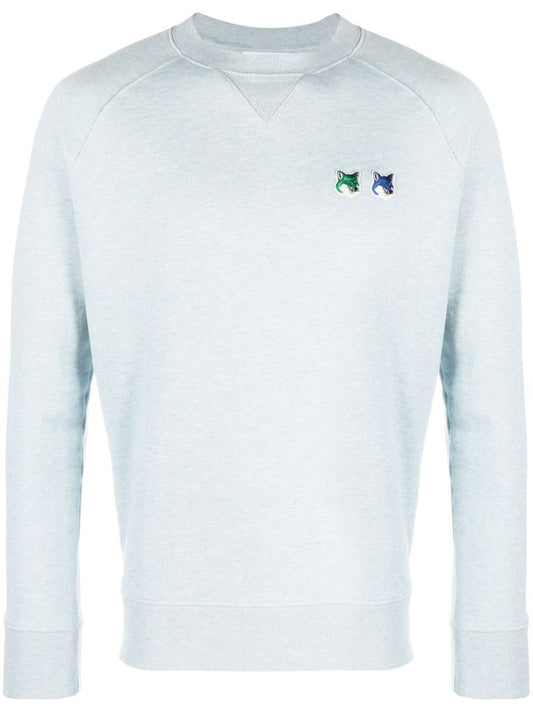 Blue Double Fox Head Sweatshirt