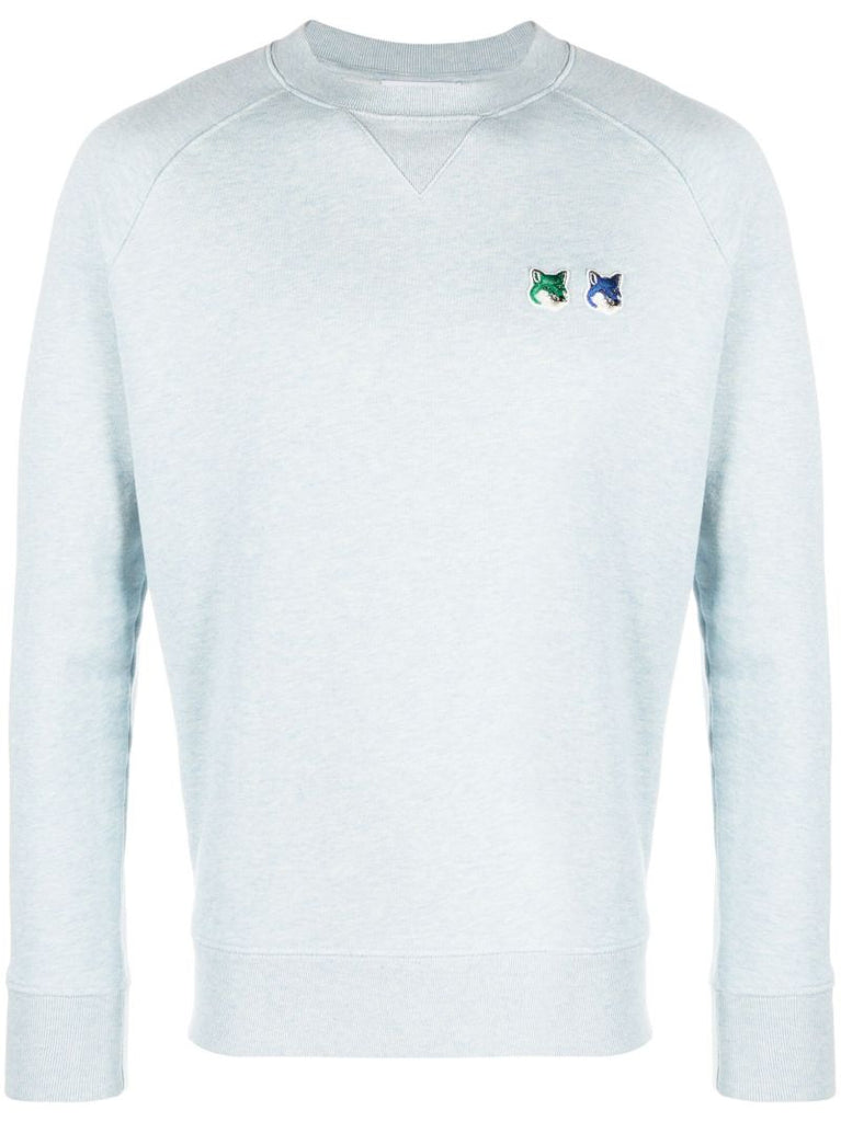 Blue Double Fox Head Sweatshirt