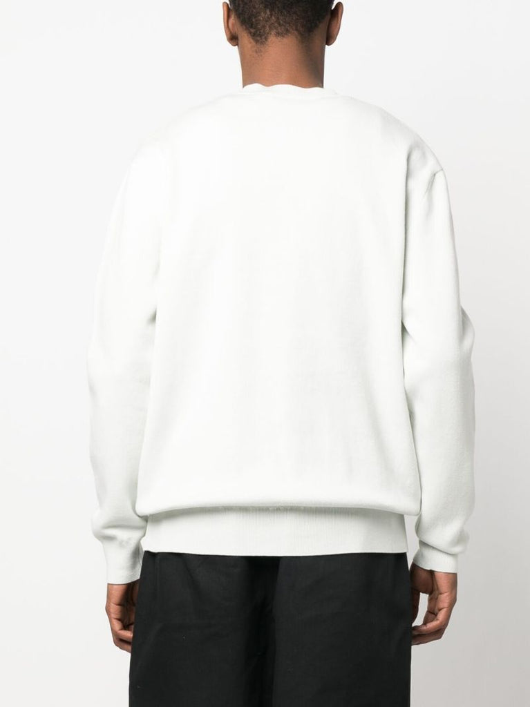 Blue Fox Head Cotton Sweater