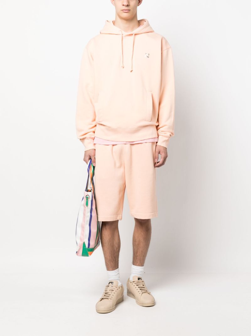 Orange Fox Head Patch Track Shorts