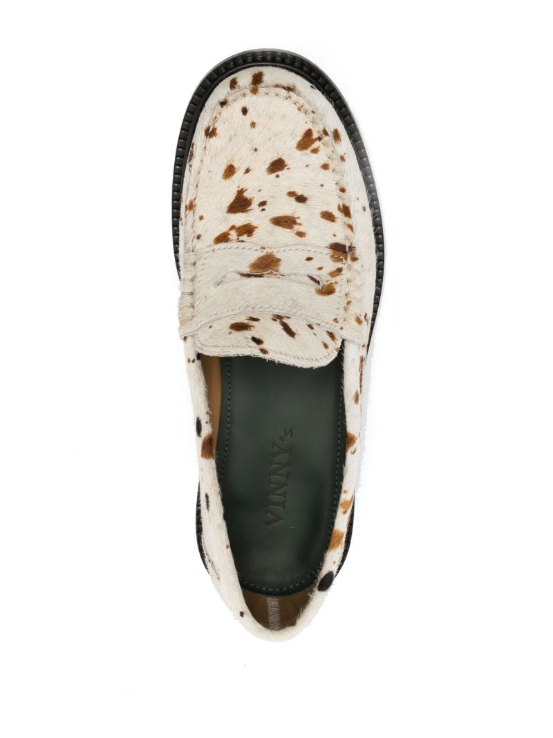 White Yardee Mocassin Loafers