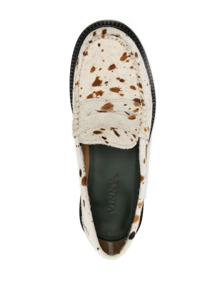 White Yardee Mocassin Loafers
