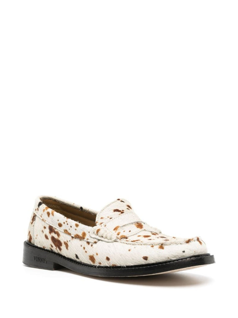 White Yardee Mocassin Loafers