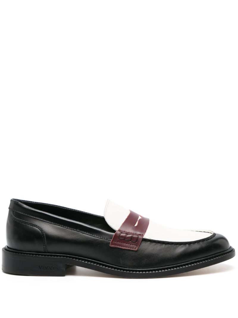 Black Townee Tricolour Penny Loafers