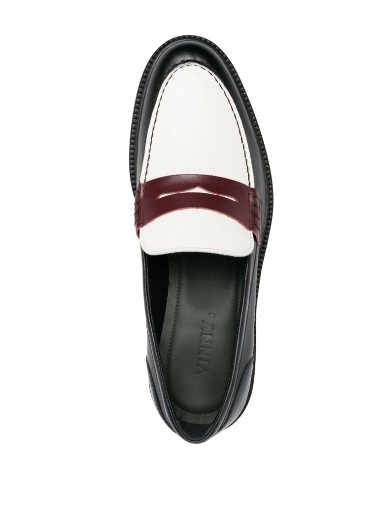 Black Townee Tricolour Penny Loafers