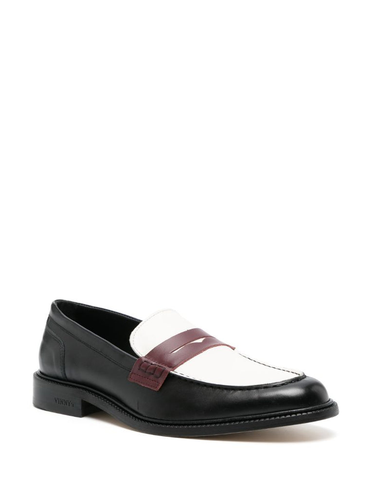 Black Townee Tricolour Penny Loafers