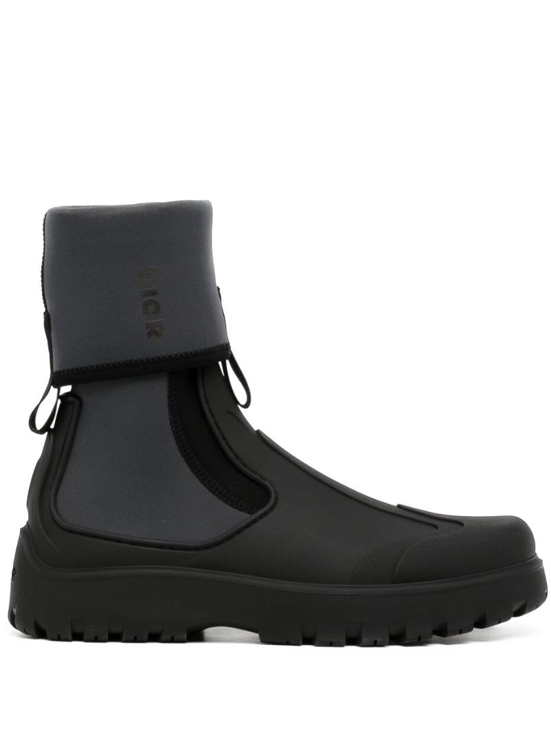 Black Garden Ankle Boots