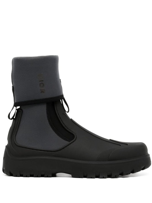 Black Garden Ankle Boots