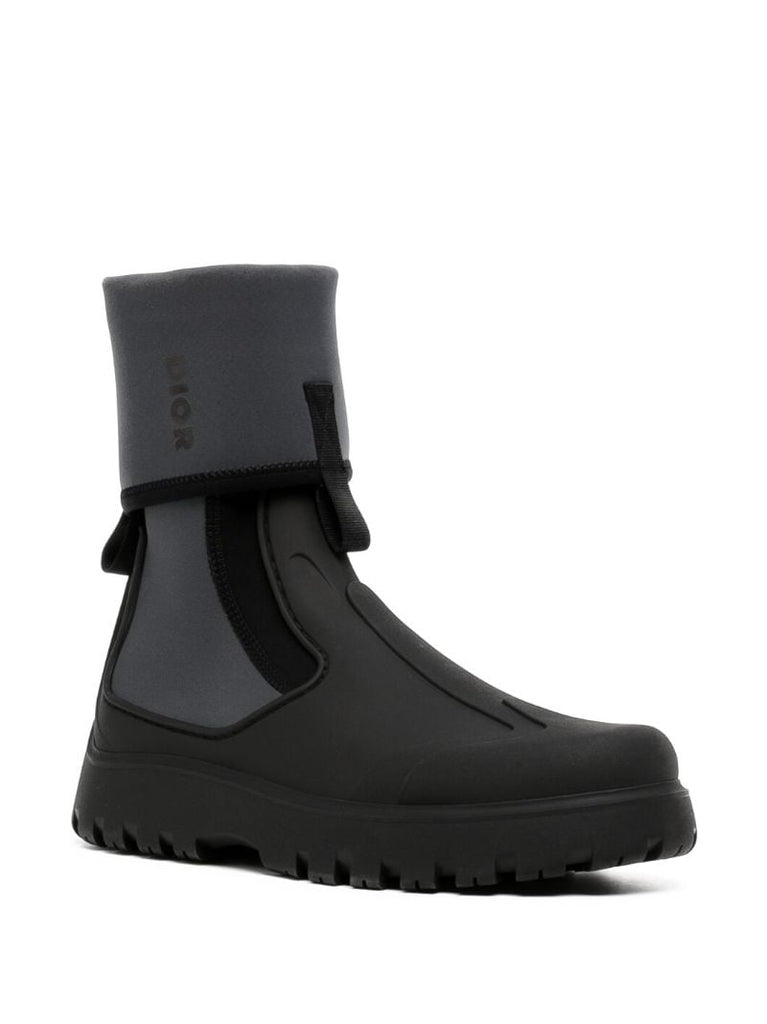 Black Garden Ankle Boots