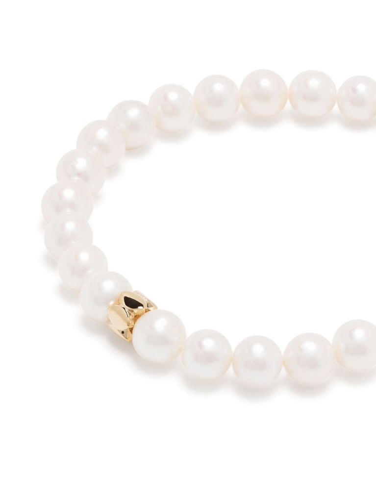 14kt Yellow Gold Marquise Eye Pearl Bracelet